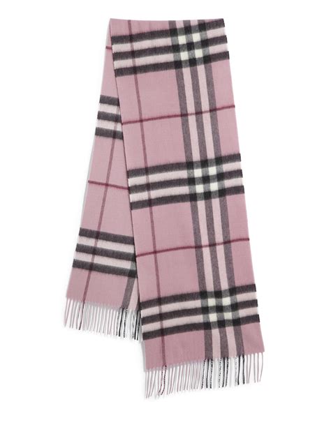 burberry pink tartan scarf|burberry pink check cashmere scarf.